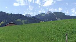 Fabulous Swiss scenery at Grubenstrasse, Gstaad, as we continue along Route 9